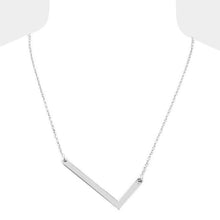 Load image into Gallery viewer, Silver Monogram Metal Pendant Necklace
