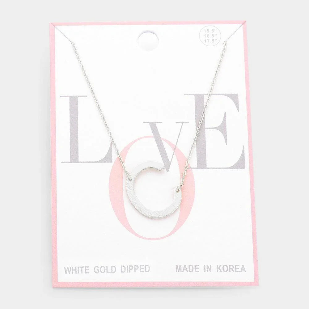 Gold Gold Dipped Monogram Pendant Necklace - Jewelry Store by Erik Rayo