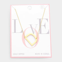 Load image into Gallery viewer, Gold Gold Dipped Monogram Pendant Necklace
