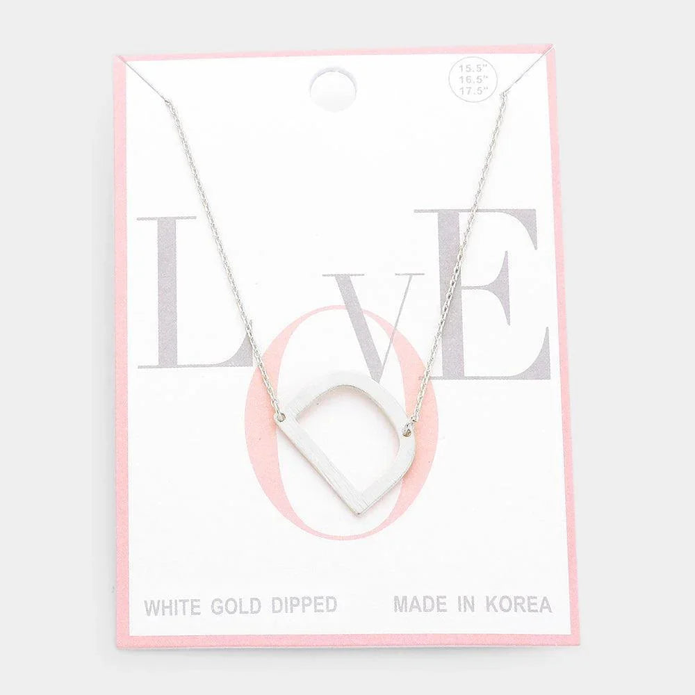 Gold Gold Dipped Monogram Pendant Necklace - Jewelry Store by Erik Rayo