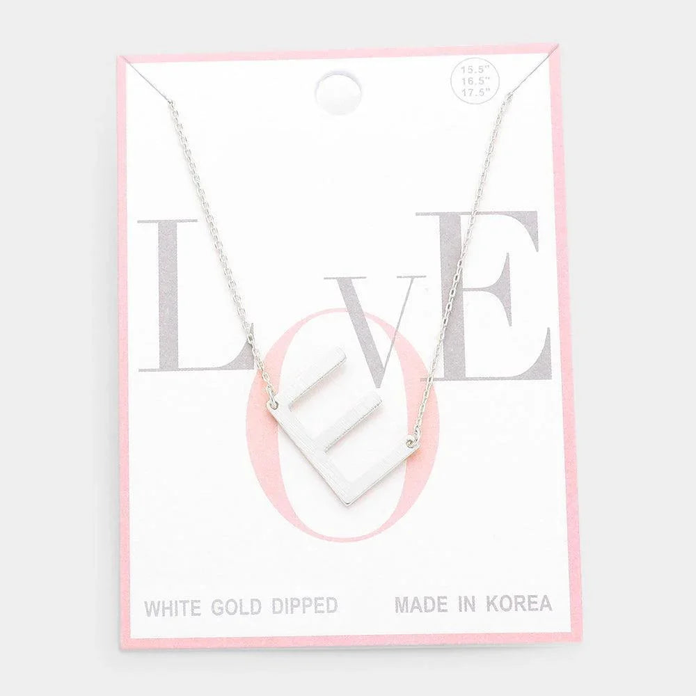 Gold Gold Dipped Monogram Pendant Necklace - Jewelry Store by Erik Rayo