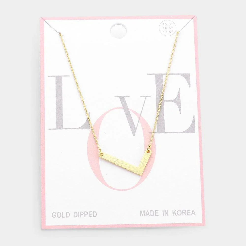 Gold Gold Dipped Monogram Pendant Necklace - Jewelry Store by Erik Rayo