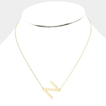 Load image into Gallery viewer, Gold Gold Dipped Monogram Pendant Necklace
