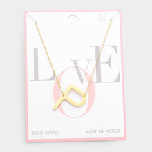 Load image into Gallery viewer, Gold Gold Dipped Monogram Pendant Necklace
