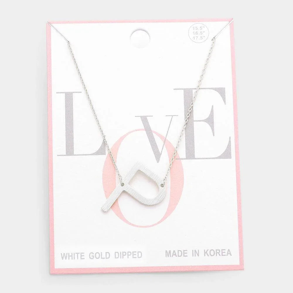 Gold Gold Dipped Monogram Pendant Necklace - Jewelry Store by Erik Rayo