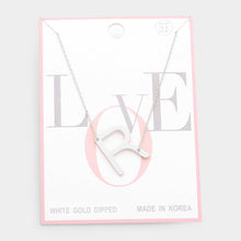 Load image into Gallery viewer, Gold Gold Dipped Monogram Pendant Necklace
