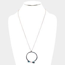 Load image into Gallery viewer, Open Circle Coil Wire Pendant Necklace
