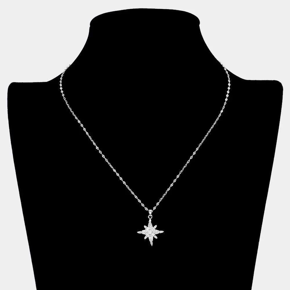 CZ Stone Star Pendant Necklace - Jewelry Store by Erik Rayo