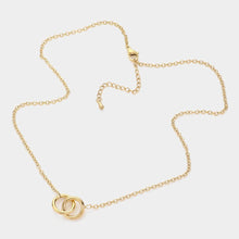 Load image into Gallery viewer, Gold Stainless Steel Infinity Chain Pendant Necklace
