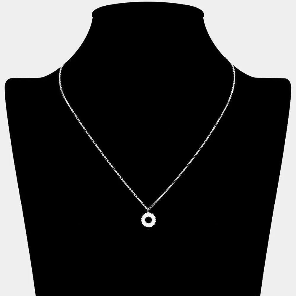 CZ Stone Paved Pendant Necklace - Jewelry Store by Erik Rayo