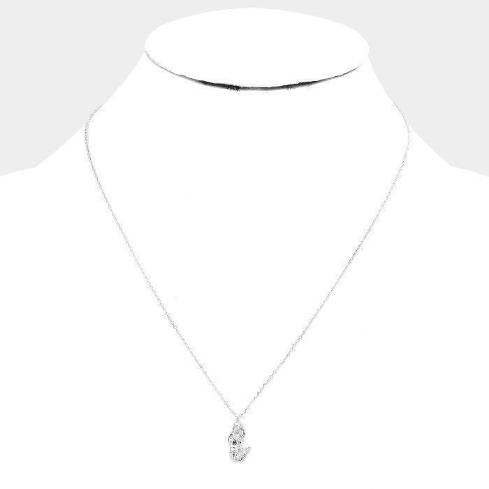 Silver Sterling Silver Dipped Metal Mermaid Pendant Necklace - Jewelry Store by Erik Rayo