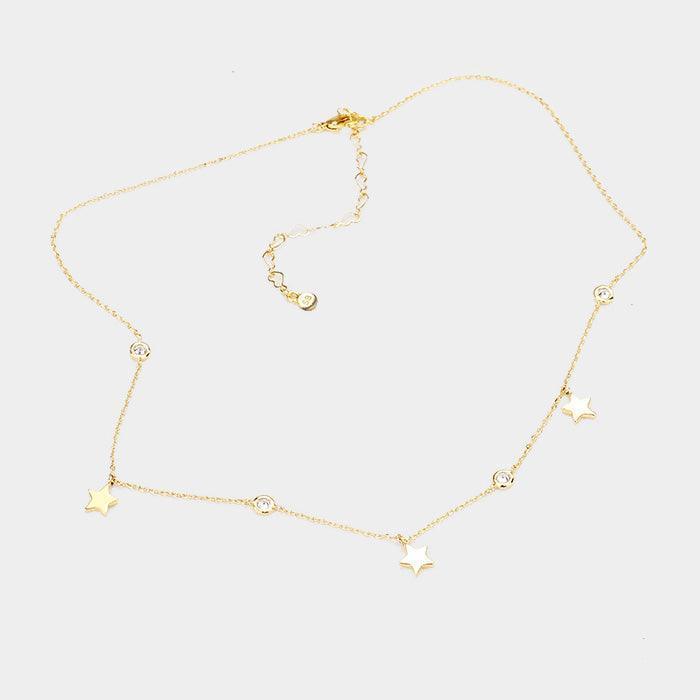 14K Gold Dipped CZ Star Pendant Necklace - Jewelry Store by Erik Rayo