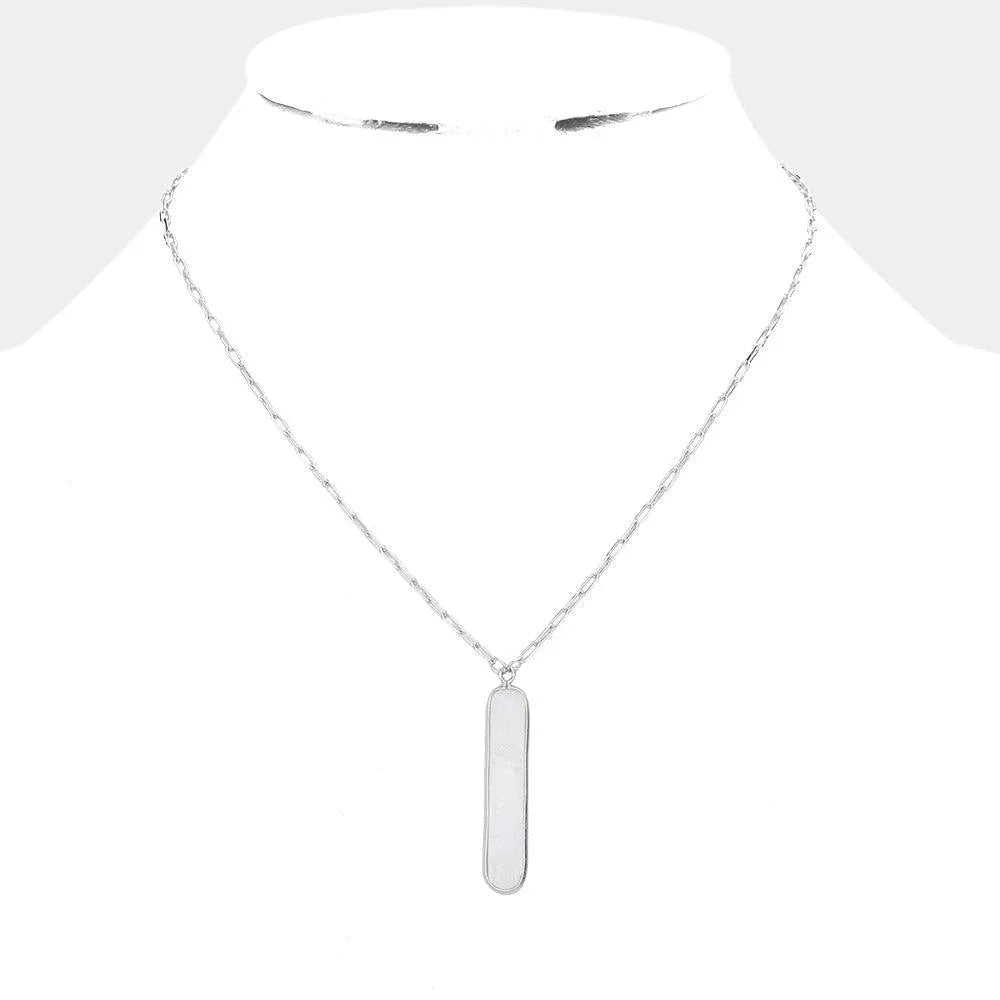 Mother of Pearl Pendant Necklace - Jewelry Store by Erik Rayo