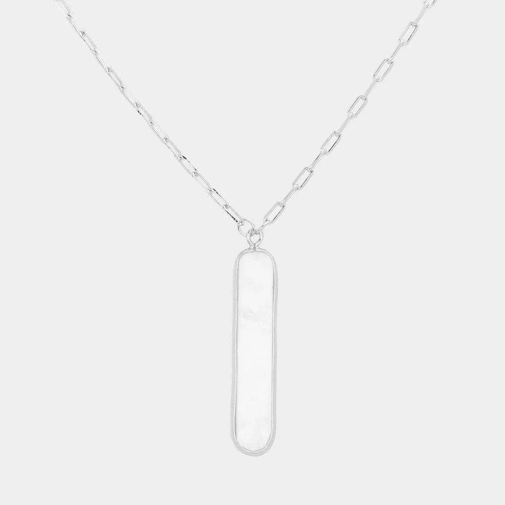 Mother of Pearl Pendant Necklace - Jewelry Store by Erik Rayo