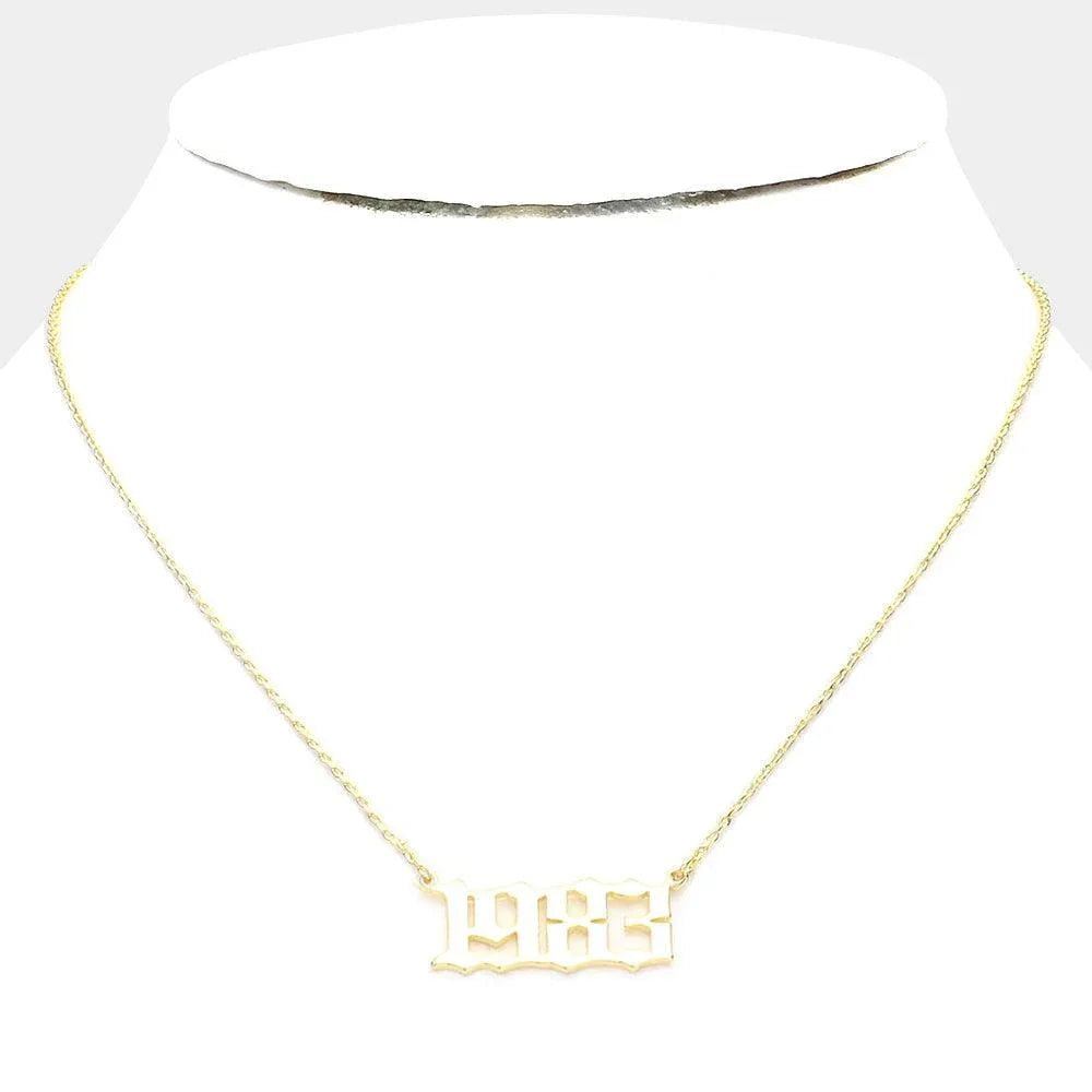 Gold 1983 Gold Dipped Birth Year Pendant Necklace - Jewelry Store by Erik Rayo