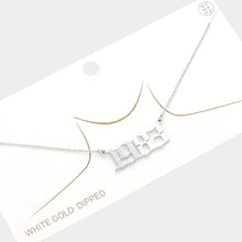 Load image into Gallery viewer, Gold 1983 White Gold Dipped Birth Year Pendant Necklace
