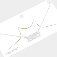 Load image into Gallery viewer, Gold 1985 White Gold Dipped Birth Year Pendant Necklace
