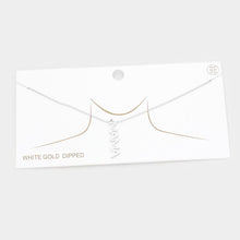 Load image into Gallery viewer, Gold White Gold Dipped Mama Metal Message Pendant Necklace
