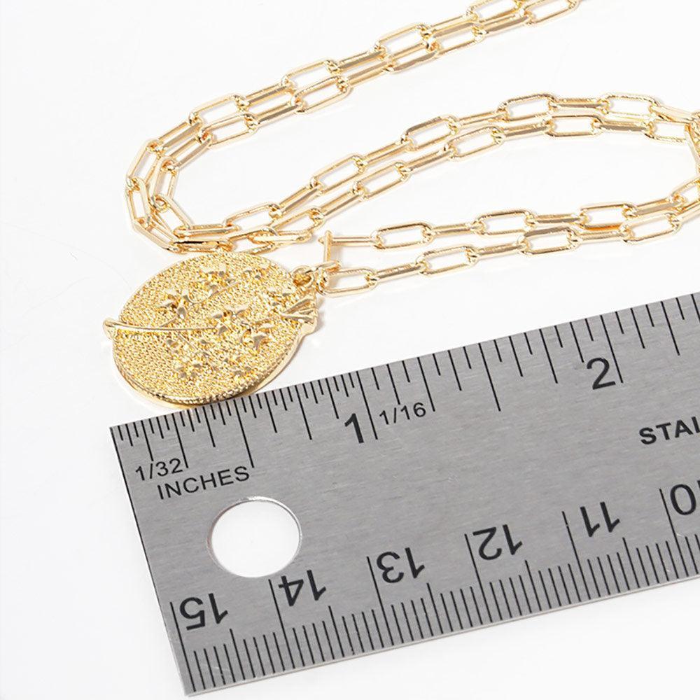 Gold DECEMBER Gold Dipped Birth Flower Pendant Necklace - Jewelry Store by Erik Rayo
