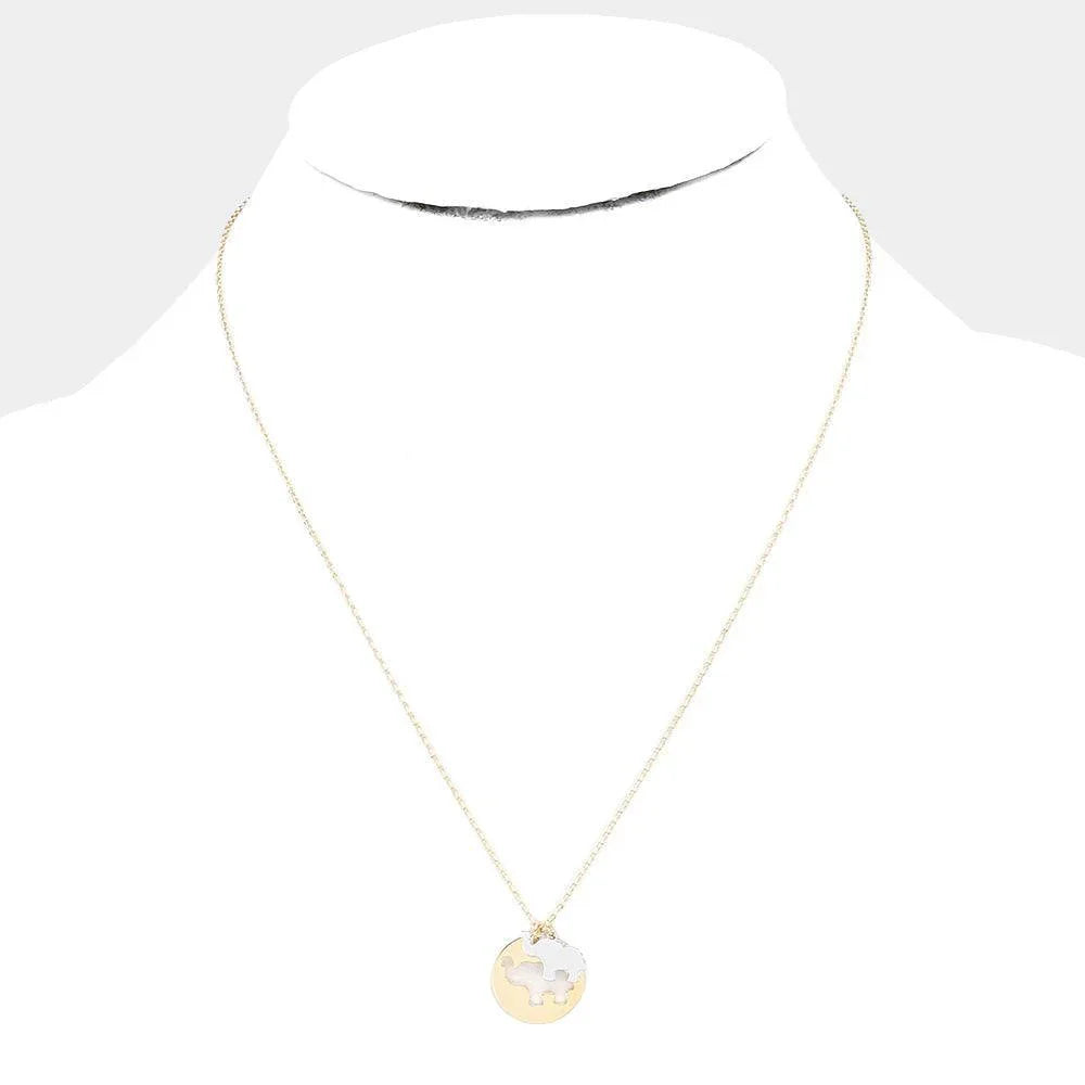 Gold Brass Metal Camel Pendant Necklace - Jewelry Store by Erik Rayo