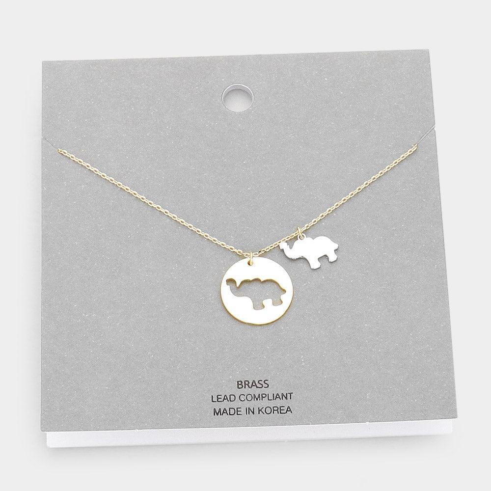 Gold Brass Metal Camel Pendant Necklace - Jewelry Store by Erik Rayo