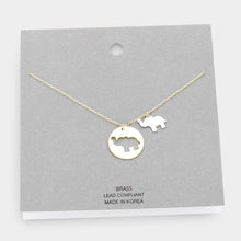 Load image into Gallery viewer, Gold Brass Metal Camel Pendant Necklace
