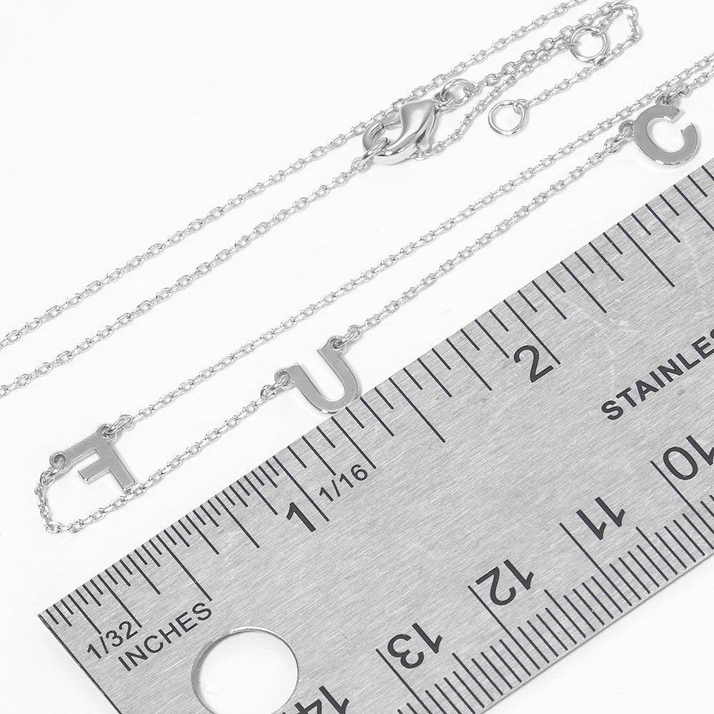 Gold White Gold Dipped Metal FXXK Message Pendant Necklace - Jewelry Store by Erik Rayo