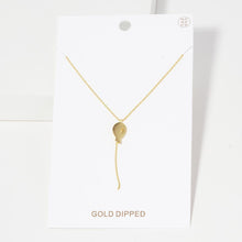 Load image into Gallery viewer, Gold Gold Dipped Mini Balloon Pendant Y Necklace
