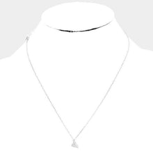 Load image into Gallery viewer, Silver Sterling Silver Dipped Cheese Pendant Necklace
