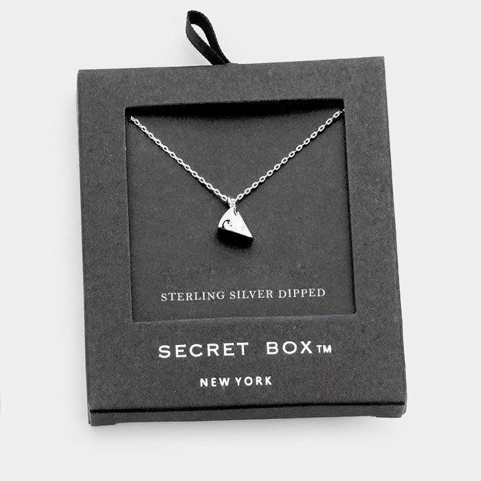 Silver Sterling Silver Dipped Cheese Pendant Necklace - Jewelry Store by Erik Rayo