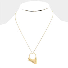 Load image into Gallery viewer, 14K Gold Dipped &#39;Fearless&#39; Pendant Necklace
