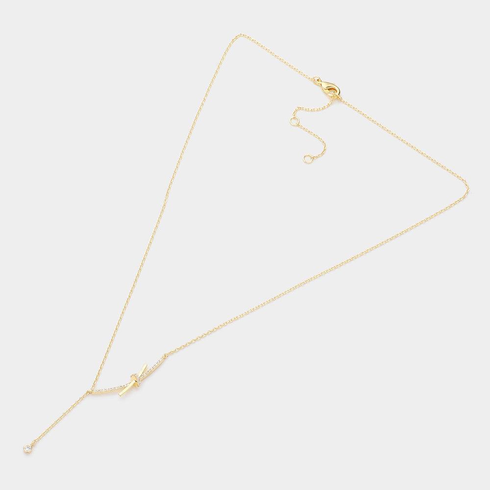 Gold Gold Dipped CZ Embellished Necklace - Jewelry Store by Erik Rayo