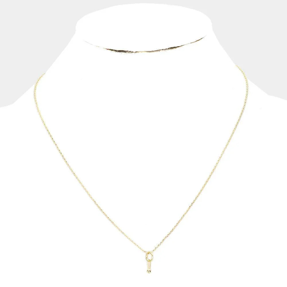 14K Gold Dipped Geometric Metal Pendant Necklace - Jewelry Store by Erik Rayo