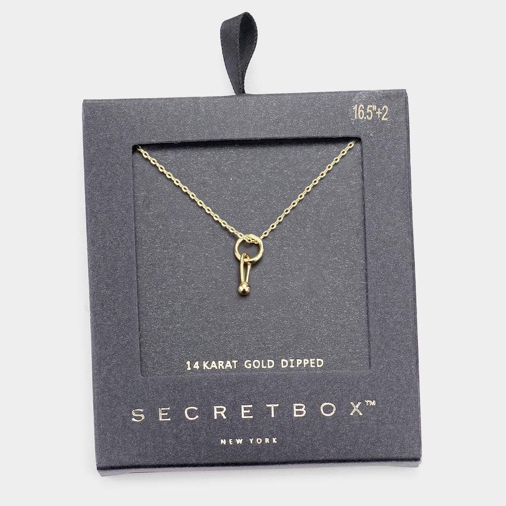 14K Gold Dipped Geometric Metal Pendant Necklace - Jewelry Store by Erik Rayo