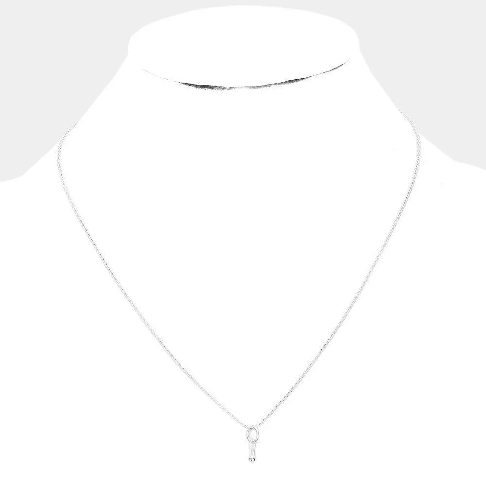 Silver Sterling Silver Dipped Geometric Metal Pendant Necklace - Jewelry Store by Erik Rayo