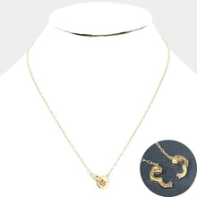 Load image into Gallery viewer, 14K Gold Dipped Metal Handcuffs Pendant Necklace
