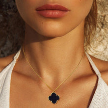 Load image into Gallery viewer, Gold Gold Dipped Quatrefoil Pendant Necklace
