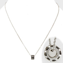 Load image into Gallery viewer, Hematite Crystal Ring Pendant Necklace
