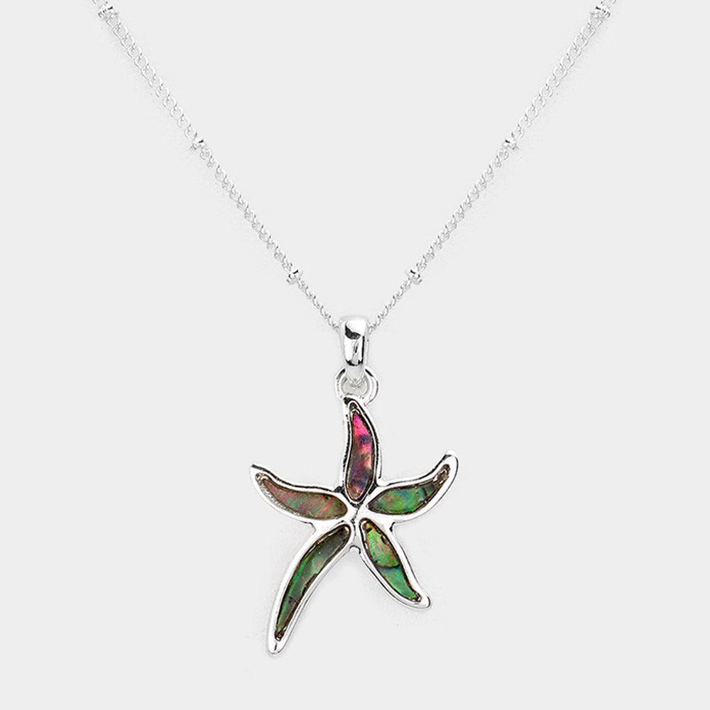 Abalone Starfish Pendant Necklace - Jewelry Store by Erik Rayo