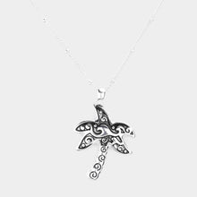 Load image into Gallery viewer, Silver Metal Palm Tree Pendant Necklace
