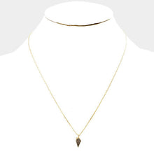 Load image into Gallery viewer, Gold Vintage Ice Cream Metal Pendant Necklace
