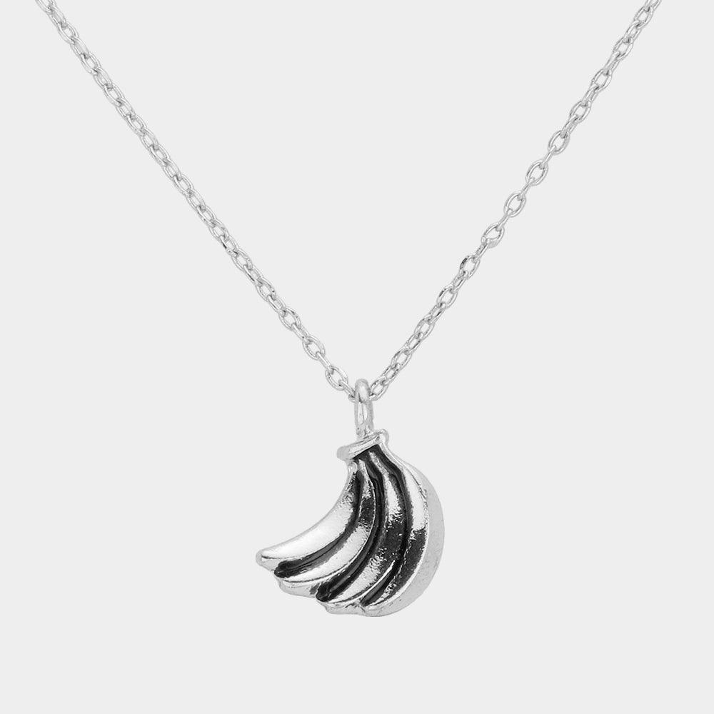Vintage Banana Metal Pendant Necklace - Jewelry Store by Erik Rayo