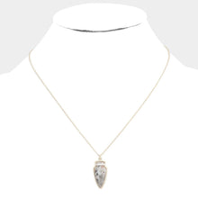 Load image into Gallery viewer, Semi Precious Stone Arrow Pendant Necklace
