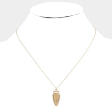 Load image into Gallery viewer, Semi Precious Stone Arrow Pendant Necklace
