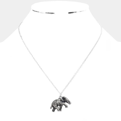 3D Elephant Pendant Necklace - Jewelry Store by Erik Rayo