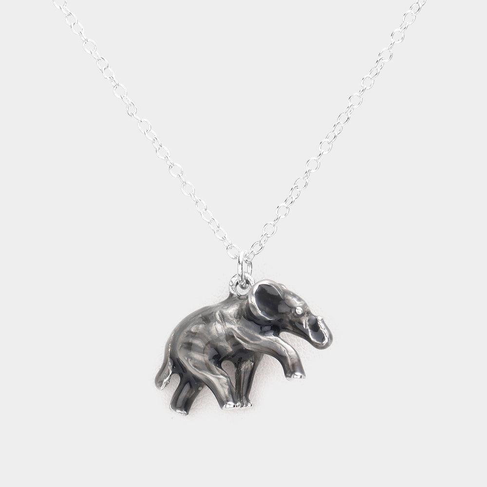 3D Elephant Pendant Necklace - Jewelry Store by Erik Rayo