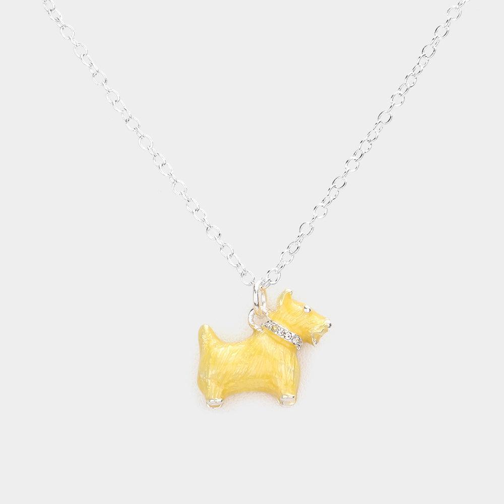 3D Dog Pendant Necklace - Jewelry Store by Erik Rayo