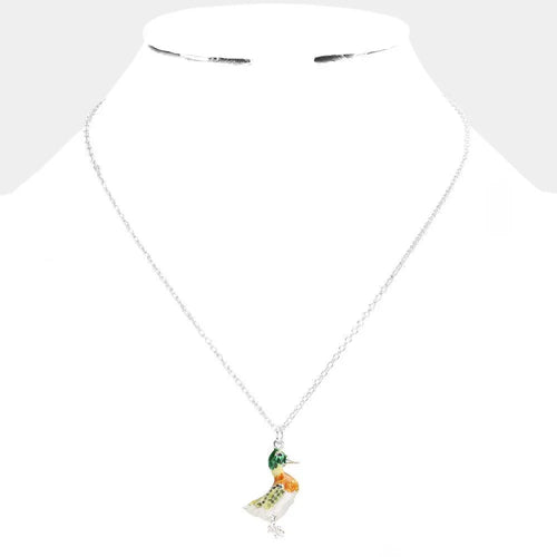 3D Mallard Duck Pendant Necklace - Jewelry Store by Erik Rayo