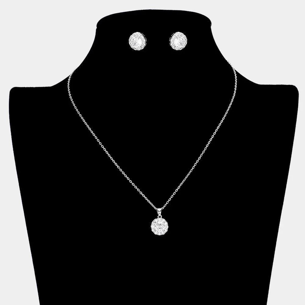 CZ Round Pendant Necklace - Jewelry Store by Erik Rayo