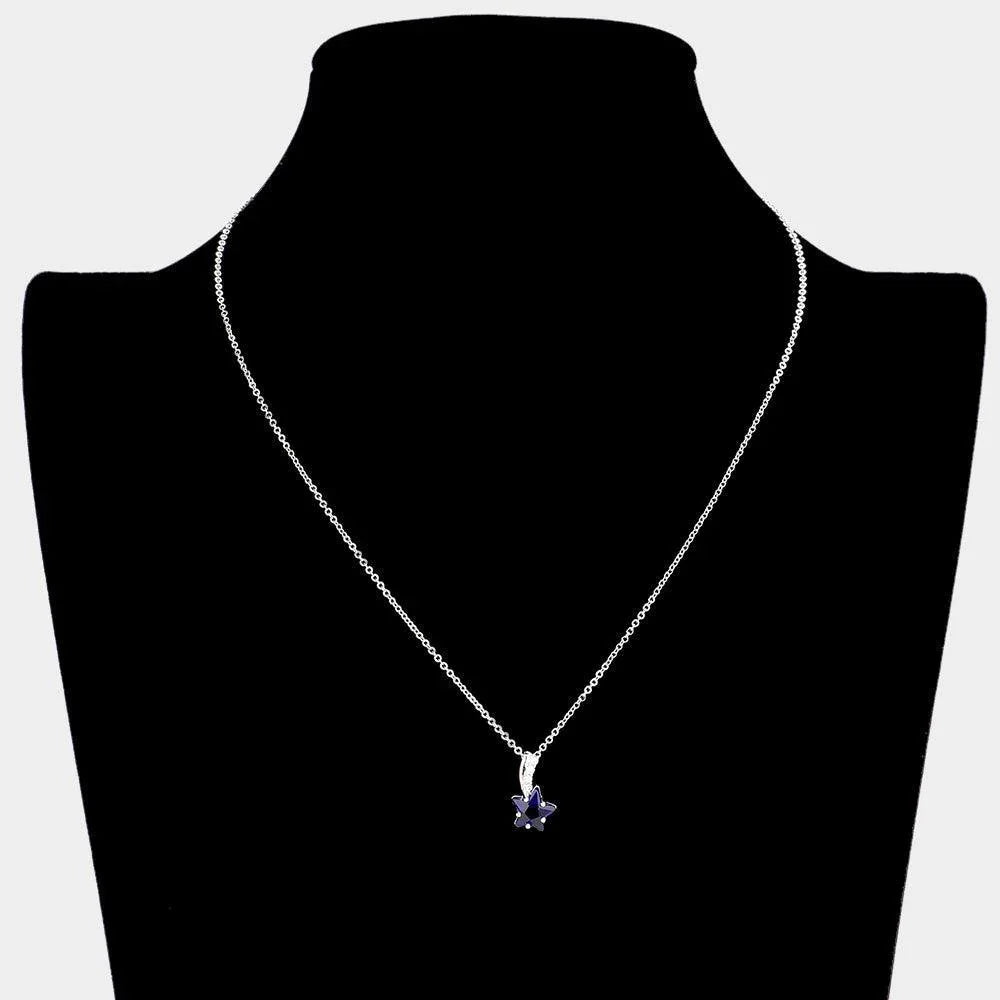 CZ Star Pendant Necklace - Jewelry Store by Erik Rayo